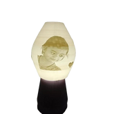 Exquisite Personalized Table Lamp – Custom Ceramic LED Lamp | Handcrafted Artisanal Lighting | Elegant Bedside & Study Table Decor | Personalized Names & Messages | 25 CM Designer Home & Office Lamp