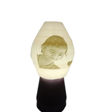 Exquisite Personalized Table Lamp – Custom Ceramic LED Lamp | Handcrafted Artisanal Lighting | Elegant Bedside & Study Table Decor | Personalized Names & Messages | 25 CM Designer Home & Office Lamp