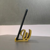 Alphabet Mobile Stand | Personalized Phone Holder with Custom Initials | Desk Accessory for Office, Study Table & Bedside | Pack 1