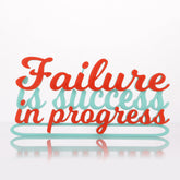 Creative Nameplate – Failure is Success in Progress | Motivational Desk & Study Decor | Inspirational Gift for Students, Professionals & Friends | Pack 1