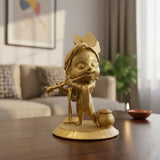 Sanatan Idol – Shree Krishna | Hand-Painted Resin Idol | Spiritual Decor Accent for Pooja Rooms, Shelves & Home | Devotional Gifting for Festivals & Housewarming l Pack 1