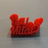 Romantic Duo Name Stand – Stylish Decorative Plate for Couples | Elegant Gift for Weddings, Anniversaries and Special Occasions l Pack 1