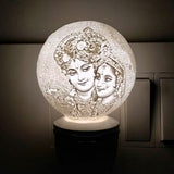 MITRAYAA Personalized Moon Lamp | Customizable Night Lamp with Names & Messages |  LED Light for Bedroom, Study Desk & Home Decor l Pack 1