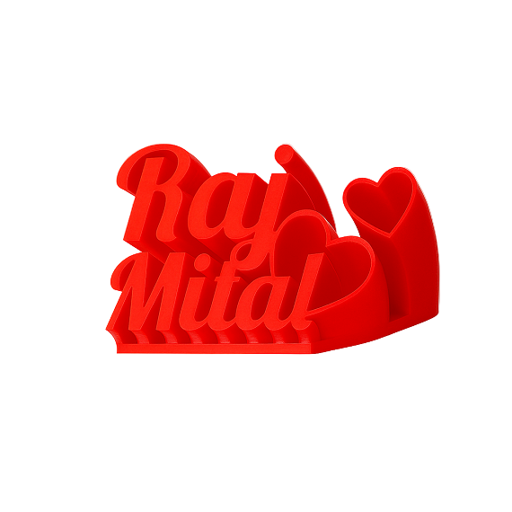 Romantic Duo Name Stand – Stylish Decorative Plate for Couples | Elegant Gift  for Weddings, Anniversaries and Special Occasions l Pack 1