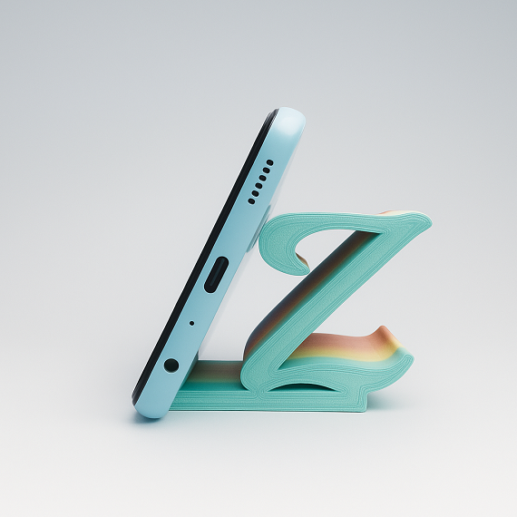 MITRAYAA Alphabet Mobile Stand | Personalized Phone Holder with Custom Initials | Desk  Accessory for Office, Study Table & Bedside | Pack 1