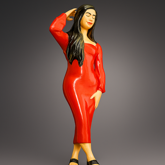 MITRAYAA Human Miniature Statue – Handcrafted Figurine | Artistic Hand-Painted Human  Form Decor | Sculpture for Shelves, Tables & Display Cabinets | Elegant Collectible Gift Piece |  Pack 1