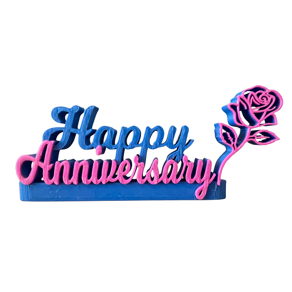 MITRAYAA Creative Nameplate – Happy Anniversary | Desk & Home Decor | Thoughtful Gift for  Couples, Weddings & Anniversaries | Pack 1