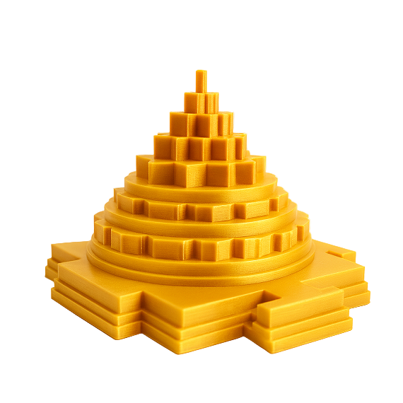 MITRAYAA Shri Yantra – Sacred Spiritual Symbol | Religious Accent for Pooja Rooms,  Desks & Shelves | Positive Energy Home Decor l Pack 1