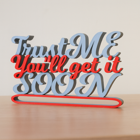 MITRAYAA Creative Nameplate – Trust Me | Fun & Motivational Desk Decor | Customizable  Door & Shelf Accent | Gift for Office & Home Use | Pack 1