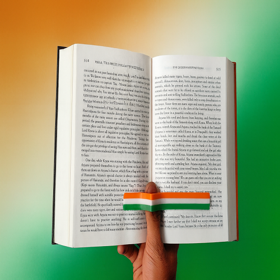 MITRAYAA Tricolor Bookmark – Stylish, Compact & Durable Reading Accessory | Premium  Gift for Students, Teachers & Book Lovers | Pack 3