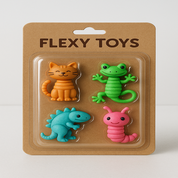 MITRAYAA Flexies – Flexible articulated, bendable toy | Stress buster for Adults & Playful  Toy for kids