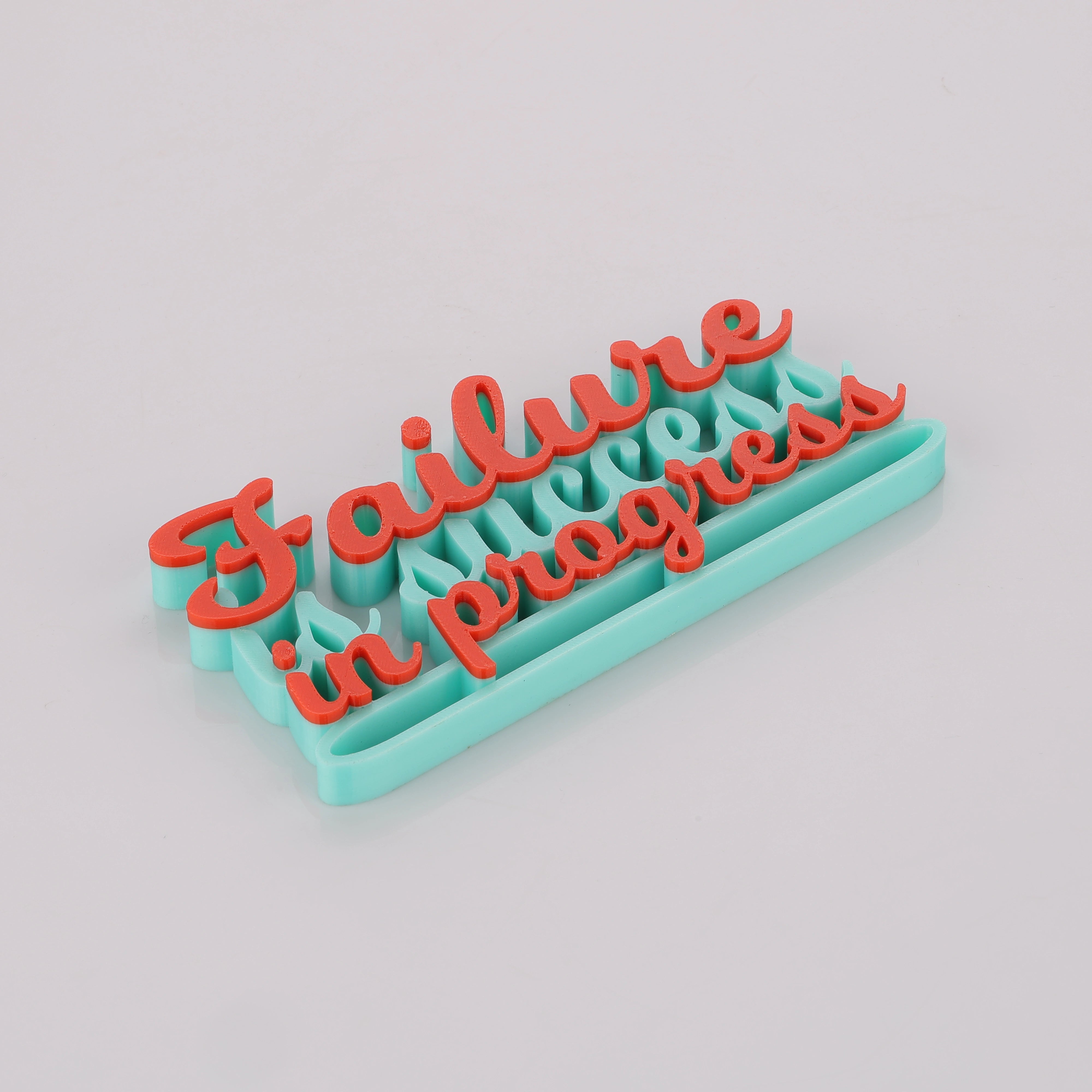 MITRAYAA Creative Nameplate – Failure is Success in Progress | Motivational Desk & Study  Decor | Inspirational Gift for Students, Professionals & Friends | Pack 1