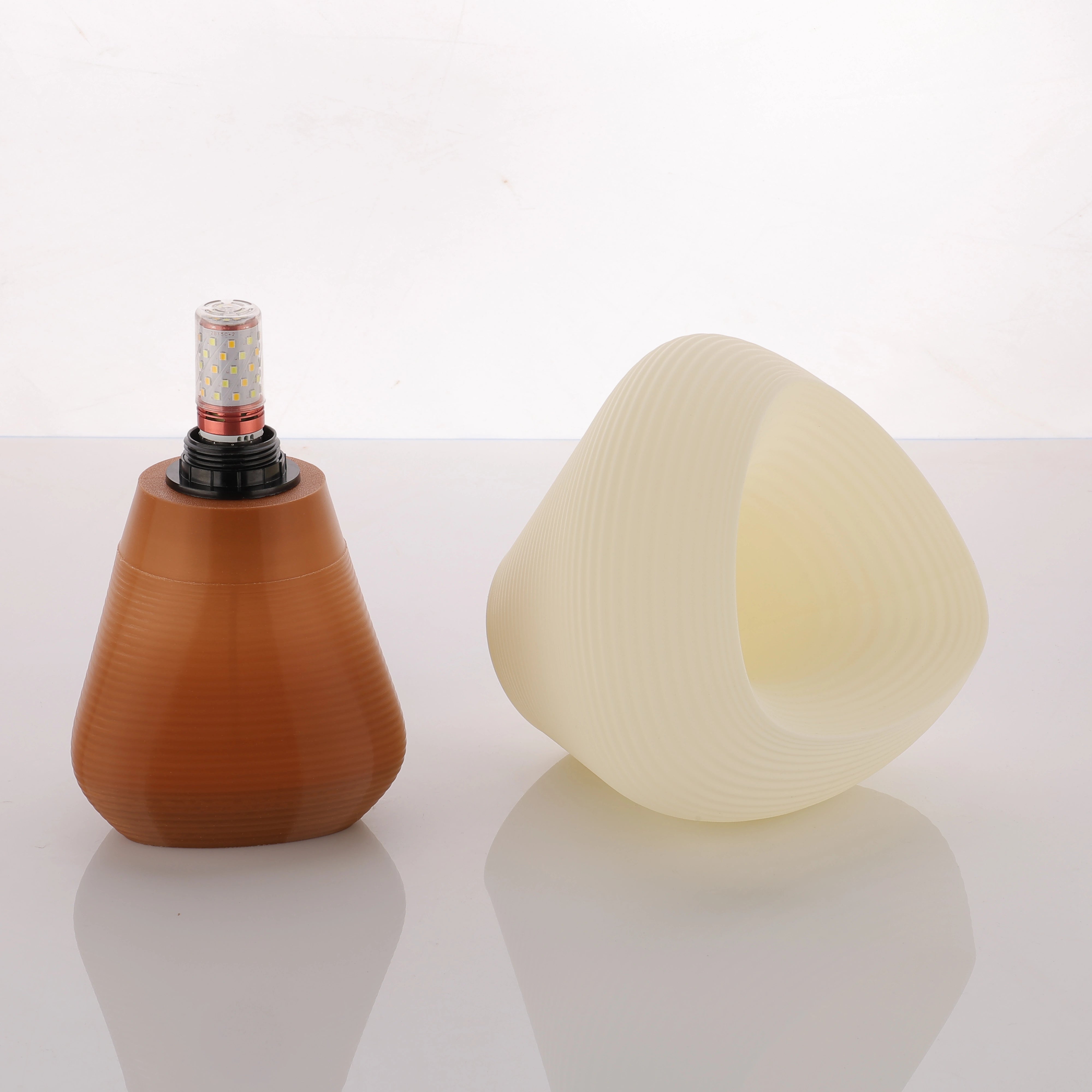 MITRAYAA Designer Table Lamp - Helios l Custom LED Lamp | Handcrafted Artisanal  Lighting | Elegant Bedside & Study Table Decor | Designer Home & Office Lamp | Pack 1