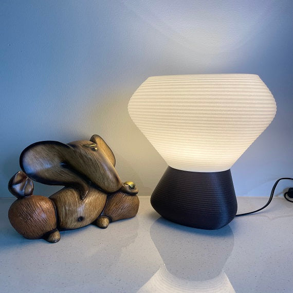 MITRAYAA Designer Table Lamp - Helios l Custom LED Lamp | Handcrafted Artisanal  Lighting | Elegant Bedside & Study Table Decor | Designer Home & Office Lamp | Pack 1