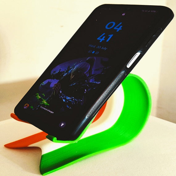 MITRAYAA Tricolor Mobile Stand –| Patriotic Phone Holder | Compact Study Table & Office  Desk Accessory | Functional & Decorative Gifting Option | Pack 1
