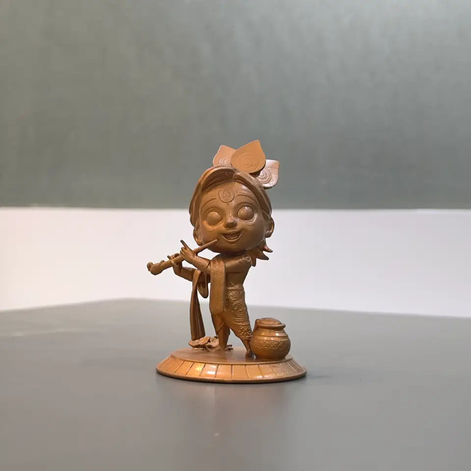 MITRAYAA Sanatan Idol – Shree Krishna | Handcrafted & Hand-Painted Resin Idol |  Spiritual Decor Accent for Pooja Rooms, Shelves & Home | Devotional Gifting for Festivals &  Housewarming l Pack 1