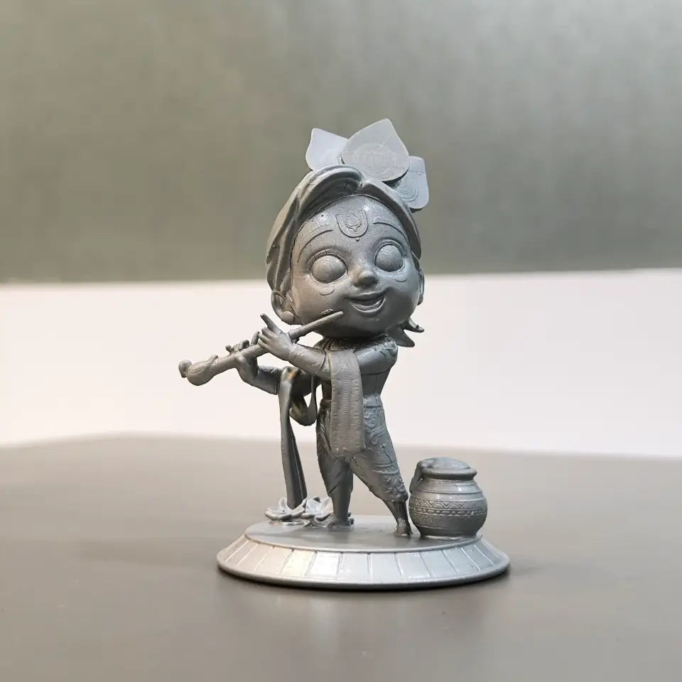 MITRAYAA Sanatan Idol – Shree Krishna | Handcrafted & Hand-Painted Resin Idol |  Spiritual Decor Accent for Pooja Rooms, Shelves & Home | Devotional Gifting for Festivals &  Housewarming l Pack 1