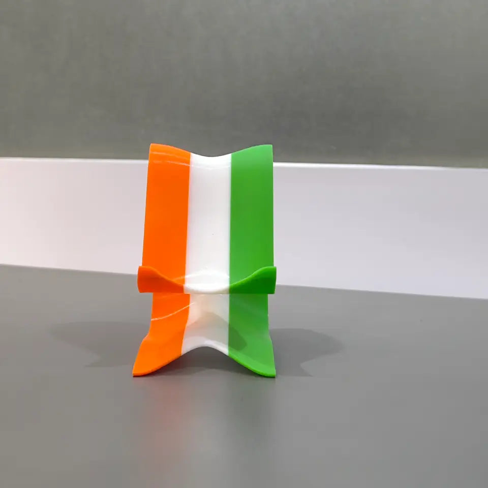 MITRAYAA Tricolor Mobile Stand –| Patriotic Phone Holder | Compact Study Table & Office  Desk Accessory | Functional & Decorative Gifting Option | Pack 1
