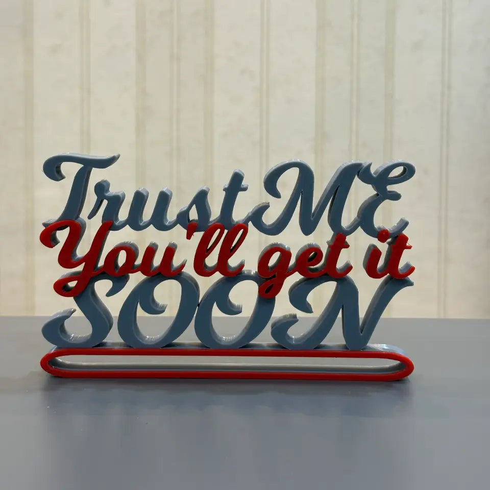MITRAYAA Creative Nameplate – Trust Me | Fun & Motivational Desk Decor | Customizable  Door & Shelf Accent | Gift for Office & Home Use | Pack 1