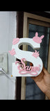 Personalized Baby Birth Details LED Name Lamp | Custom Initial Night Light